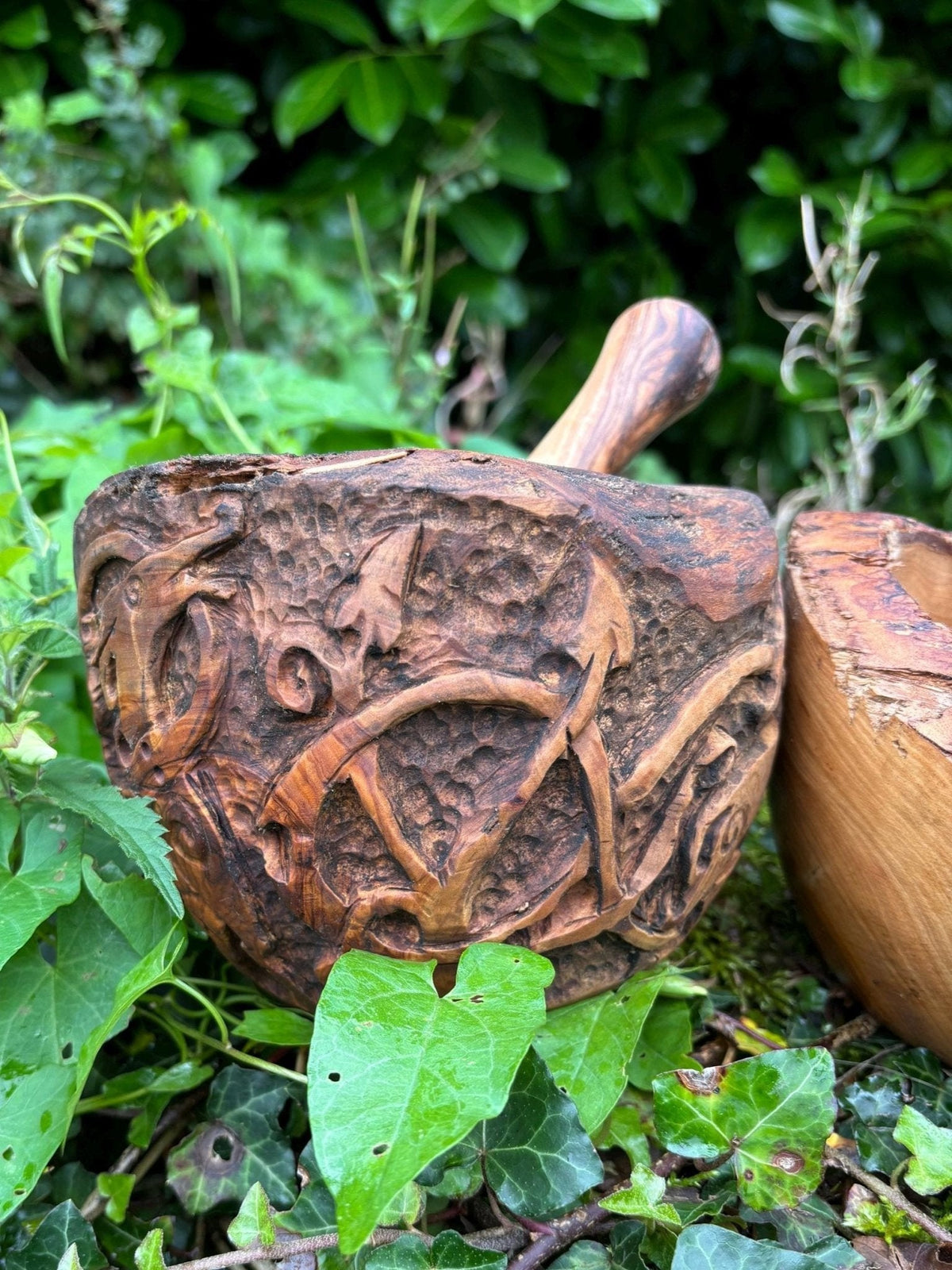 Olive Wood Decorative Bowl — Hand-Carved - Bushman Survival