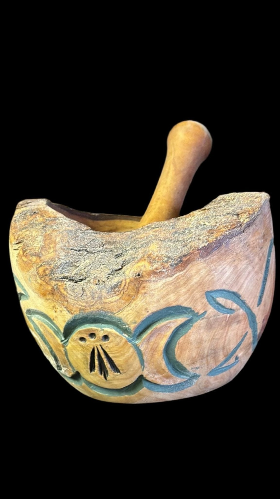 Olive Wood Decorative Bowl — Hand-Carved - Bushman Survival