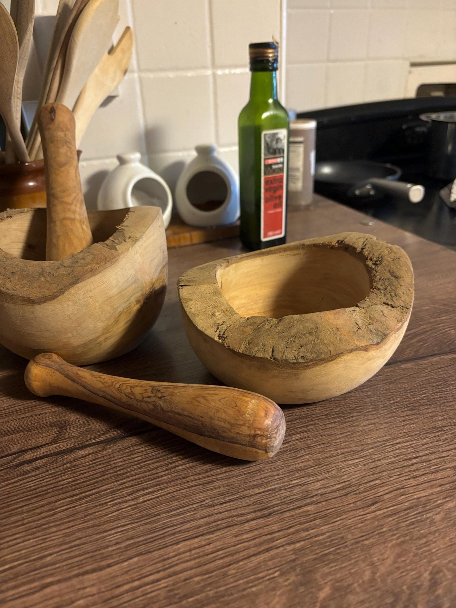 Olive Wood Decorative Bowl — Hand-Carved - Bushman Survival