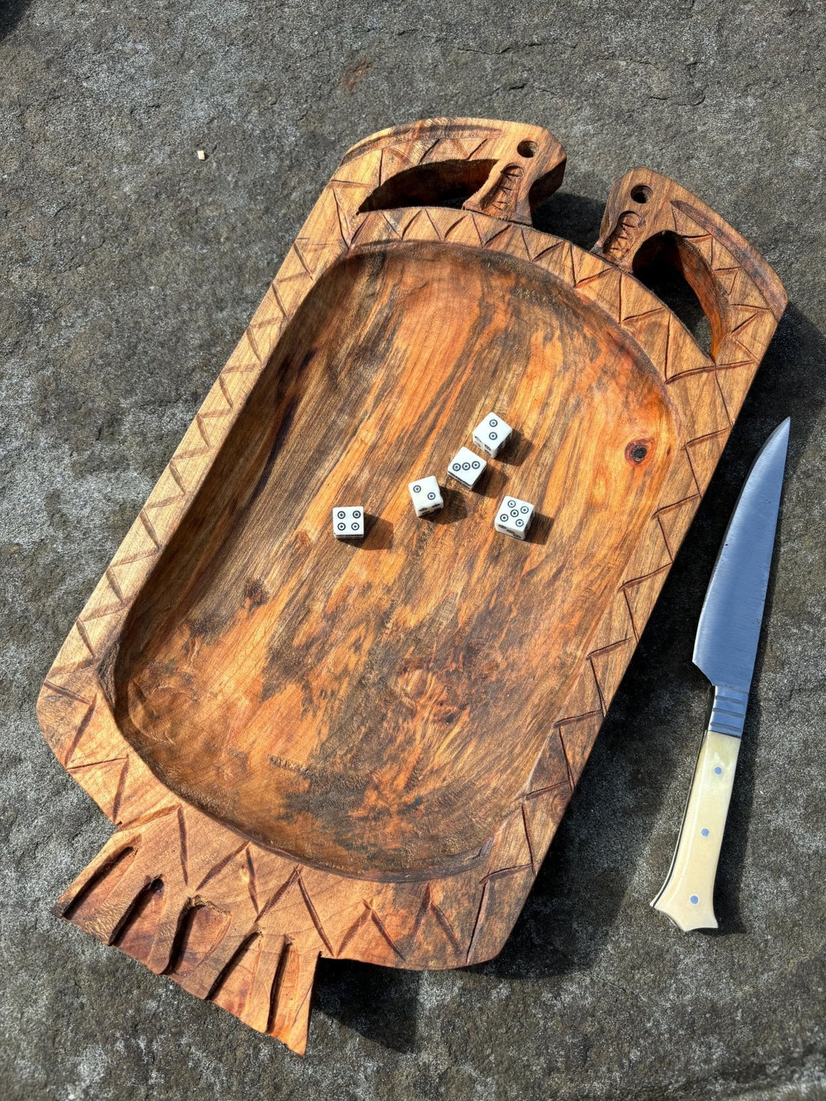 Oseberg Viking Platter — Handmade, Based on the Original Find - Bushman Survival