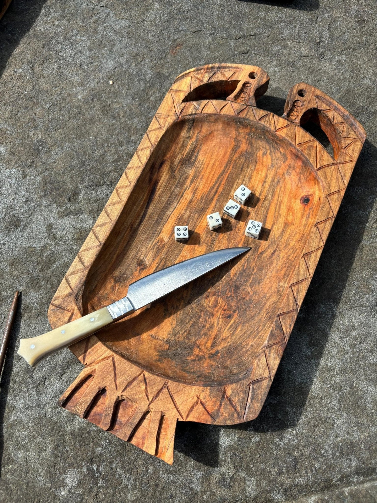 Oseberg Viking Platter — Handmade, Based on the Original Find - Bushman Survival