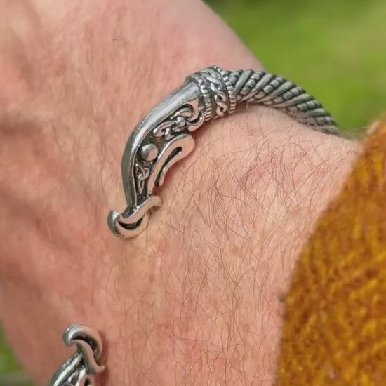 Jormungandr Viking Arm Ring, Oath Ring, Nordic Bracelet