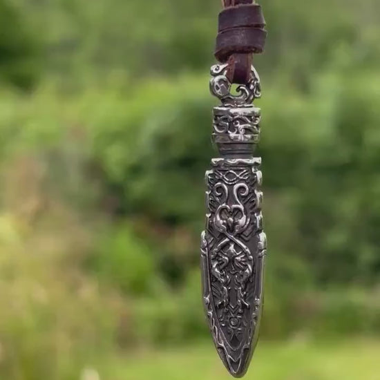 Odins Spear Viking Necklace, Gungnir Pendant