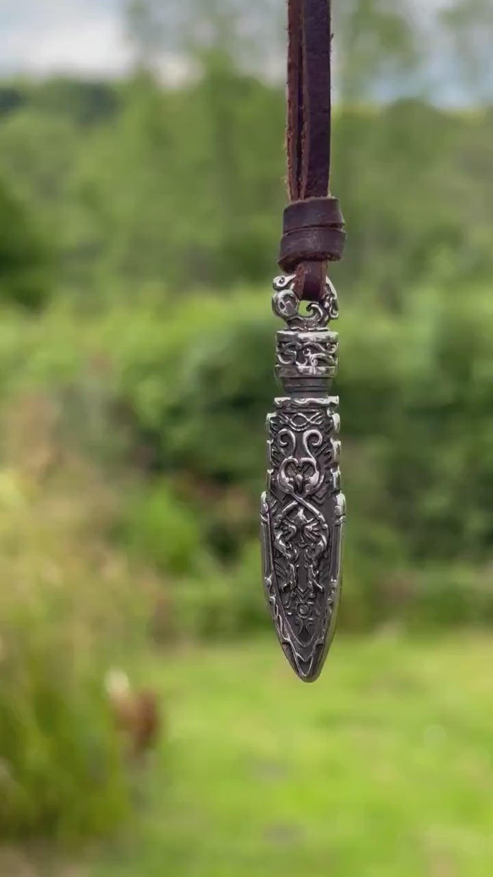 Odins Spear Viking Necklace, Gungnir Pendant