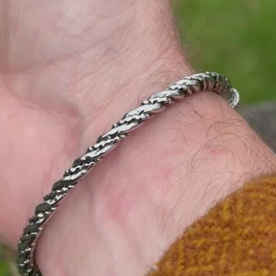 Fenrir Wolf Viking Arm Ring, Oath Ring, Nordic Bracelet
