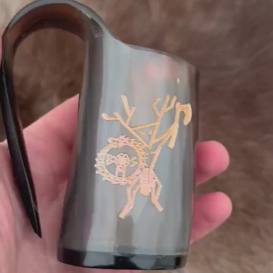 Small Horn Mugs - Bushman