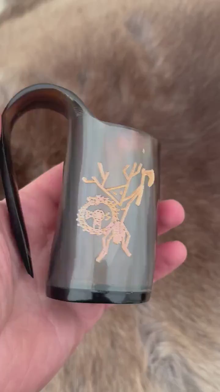 Small Horn Mugs - Bushman