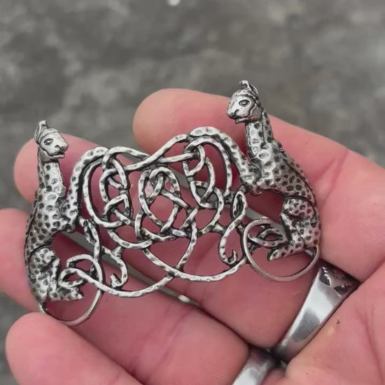 Freya's Hair Slide — Antique Silver