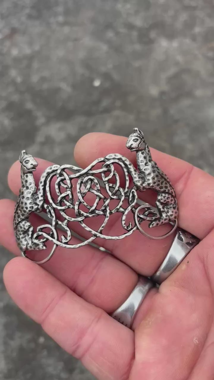Freya's Hair Slide — Antique Silver