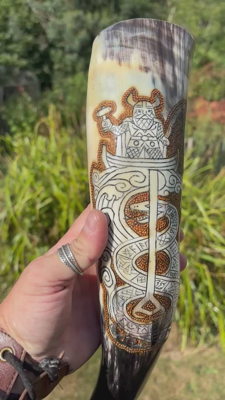 Thor fishing for the world serpent