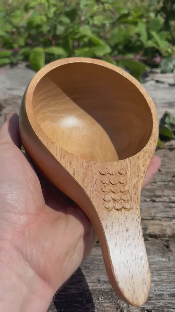Kuksa — Hand-Turned Birch Mug, 350ml