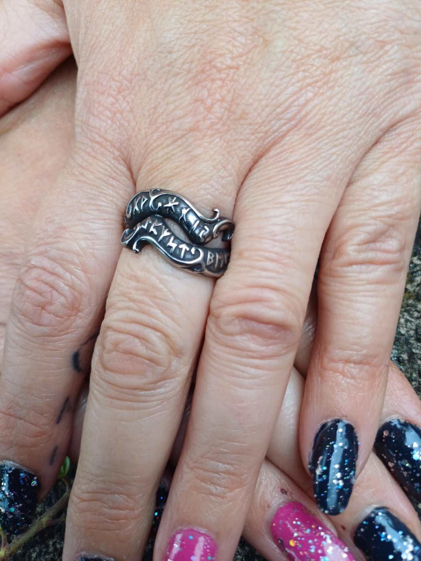 Sigurds Ring, double headed Dragon Ring - Bushman Survival