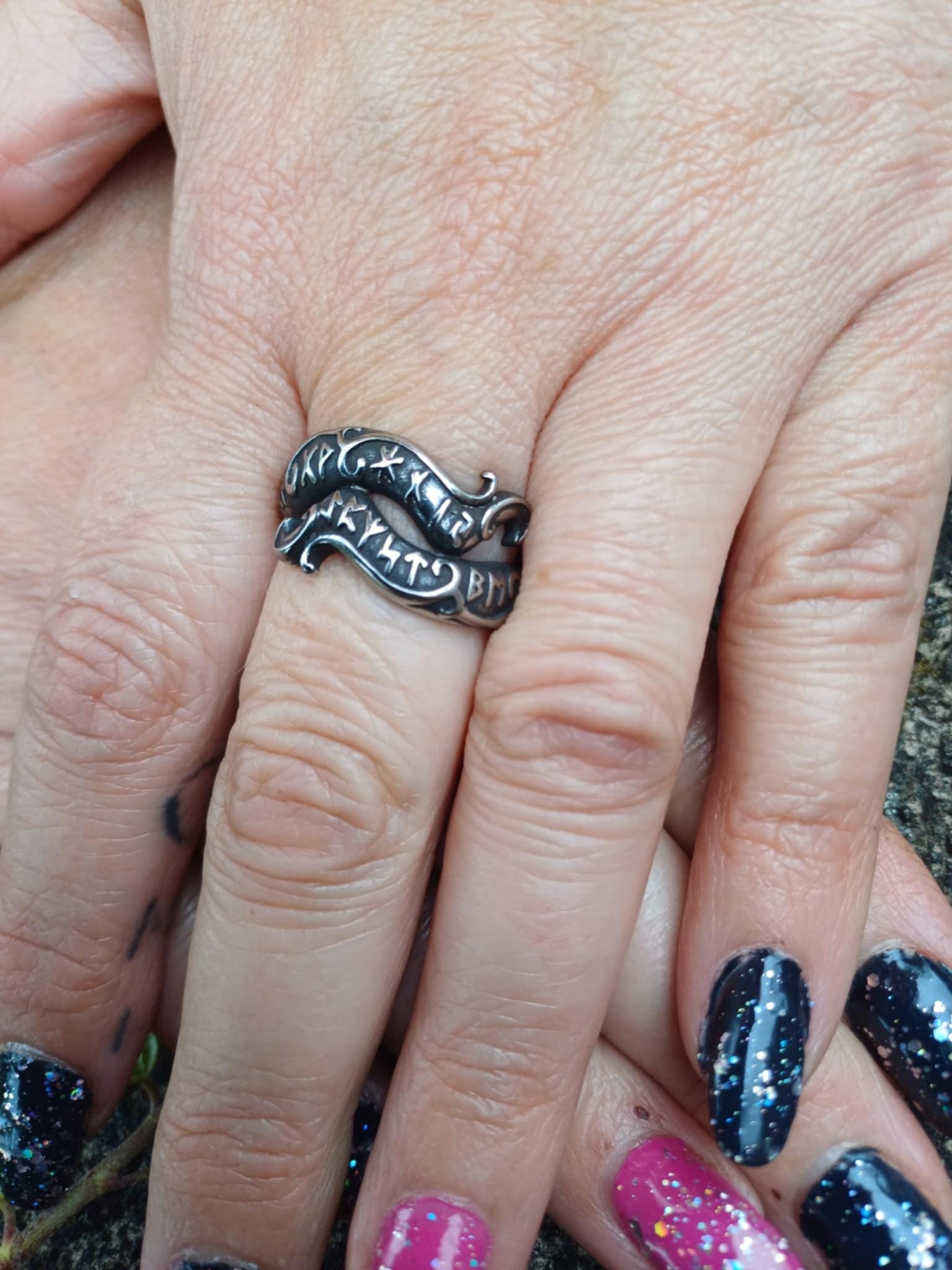 Sigurds Ring, double headed Dragon Ring - Bushman Survival