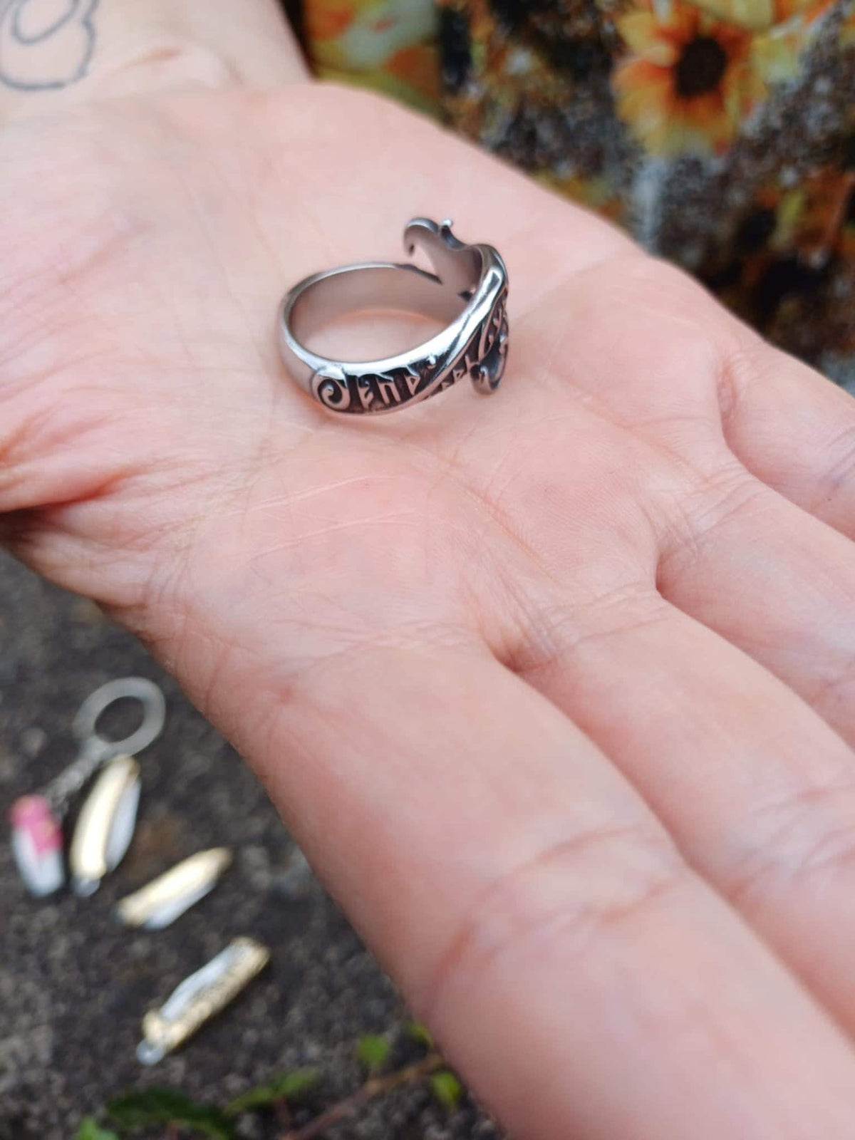 Sköll & Hati Ring — Double Wolf Head Viking Ring - Bushman Survival