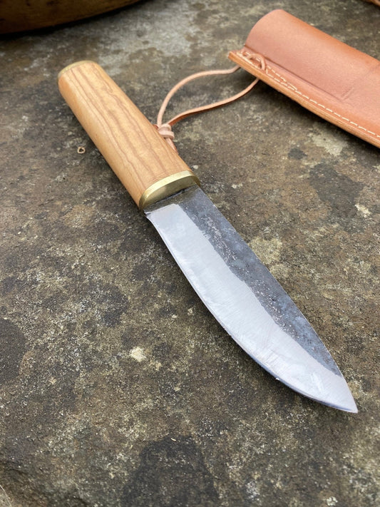Small Seax — Viking & Anglo-Saxon Knife with Sheath - Bushman Survival