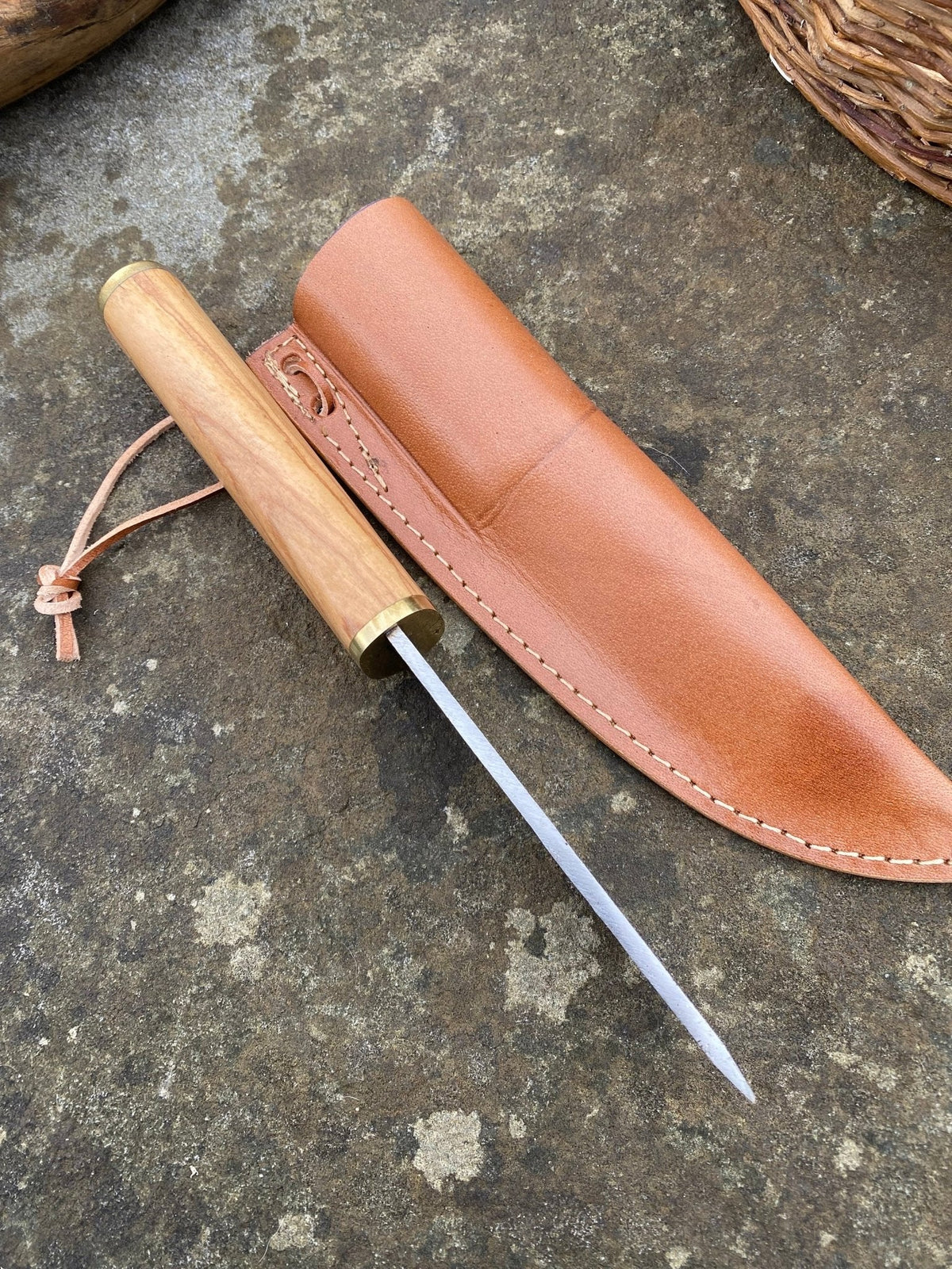 Small Seax — Viking & Anglo-Saxon Knife with Sheath - Bushman Survival