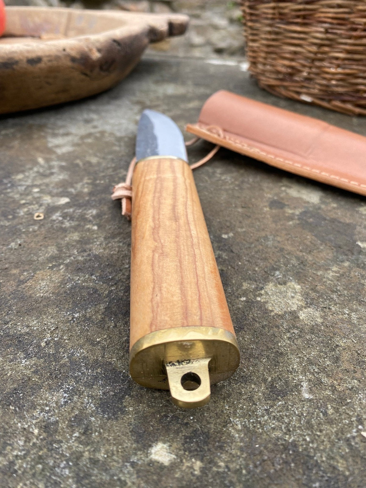 Small Seax — Viking & Anglo-Saxon Knife with Sheath - Bushman Survival