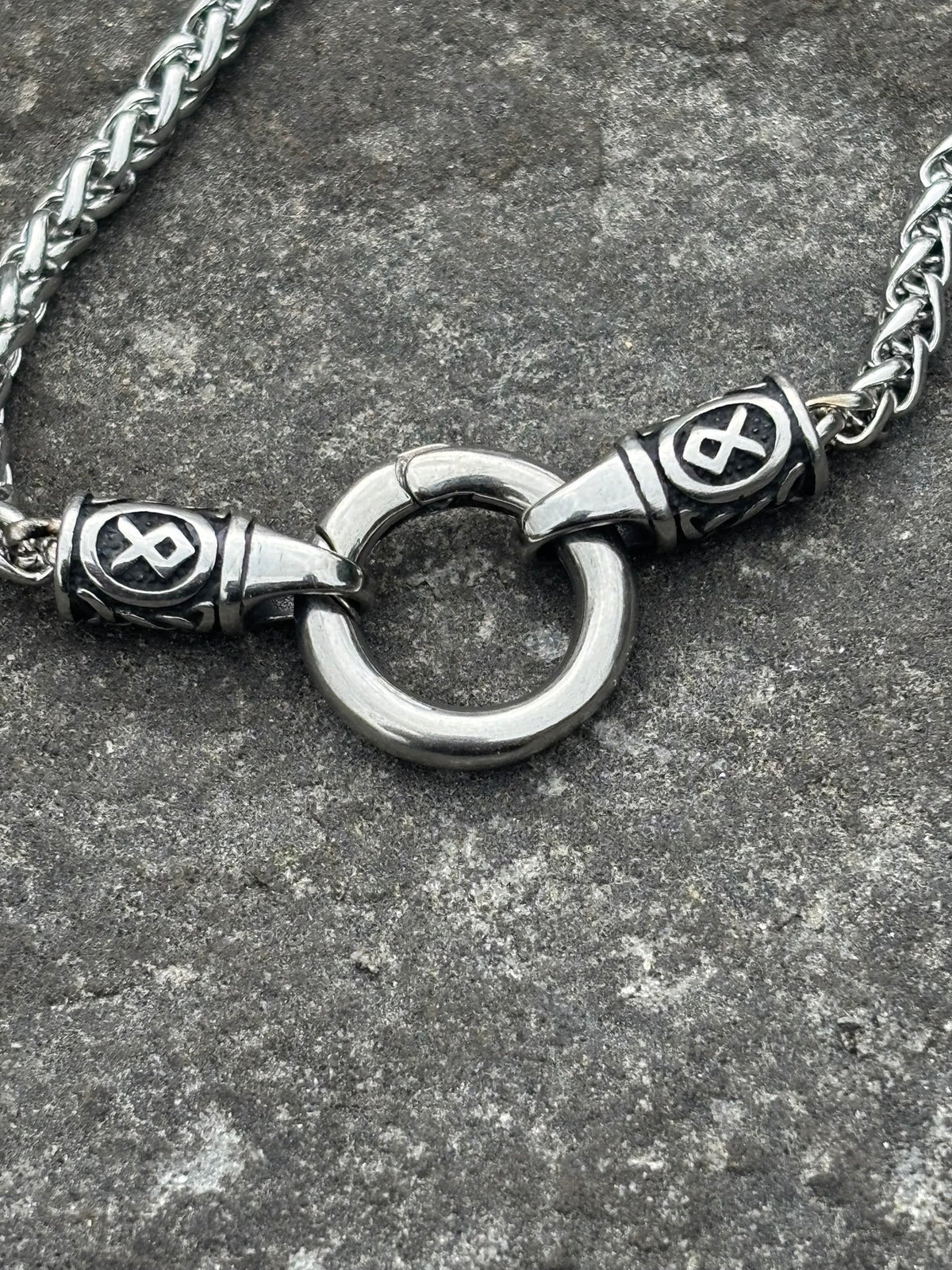 Tyr Rune Chain — Stainless Steel Norse Necklace - Bushman Survival