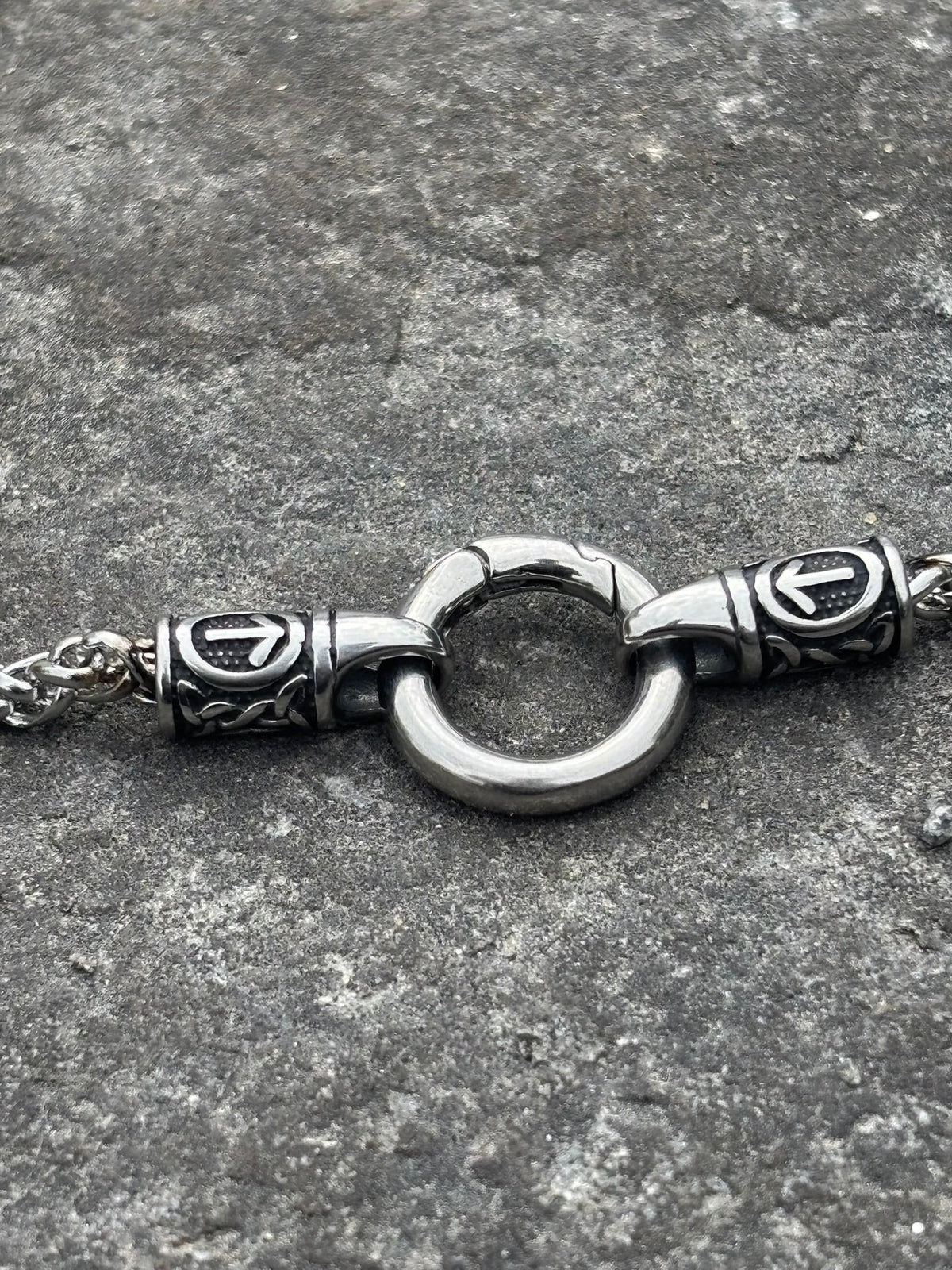 Tyr Rune Chain — Stainless Steel Norse Necklace - Bushman Survival