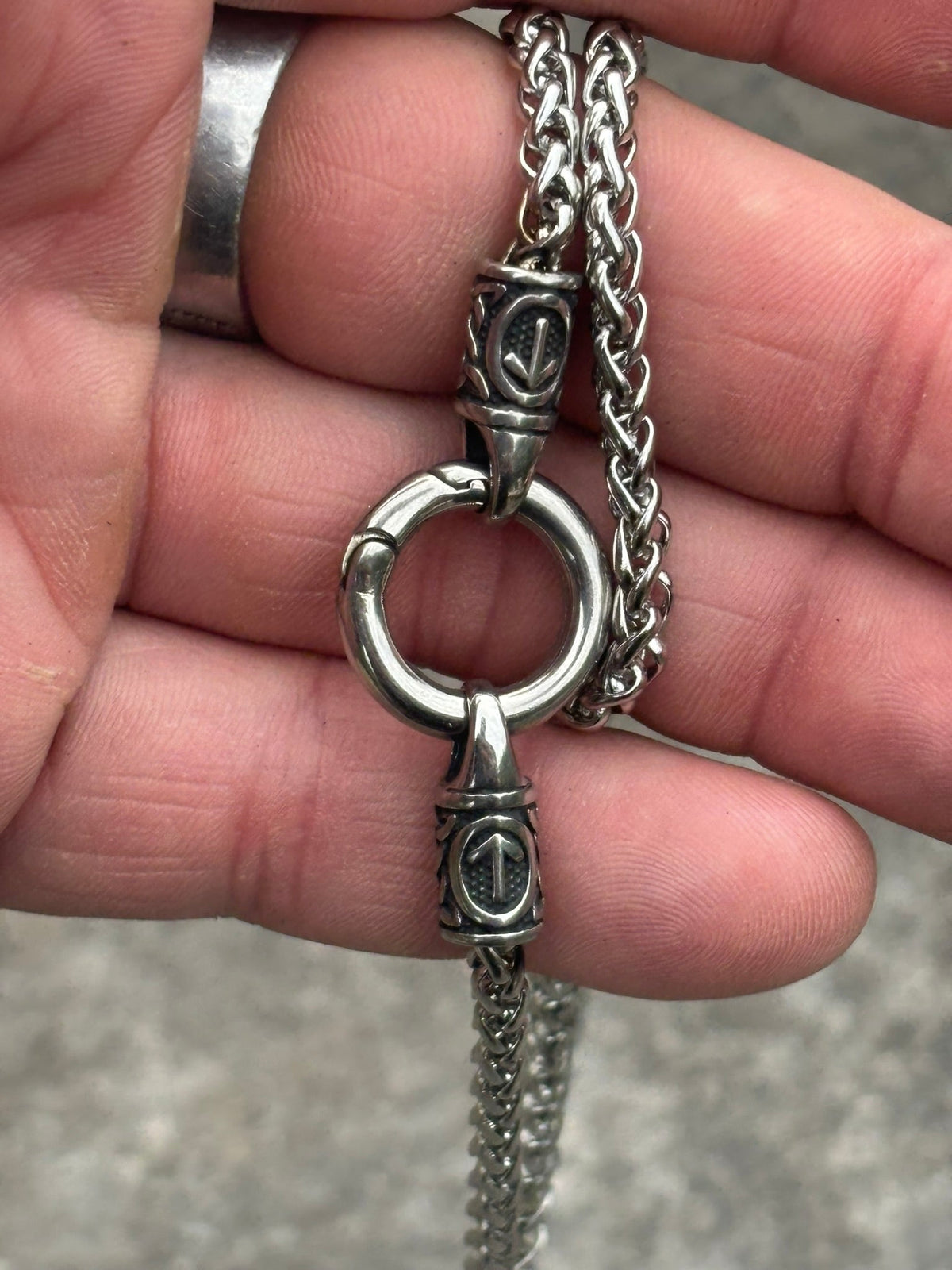 Tyr Rune Chain — Stainless Steel Norse Necklace - Bushman Survival