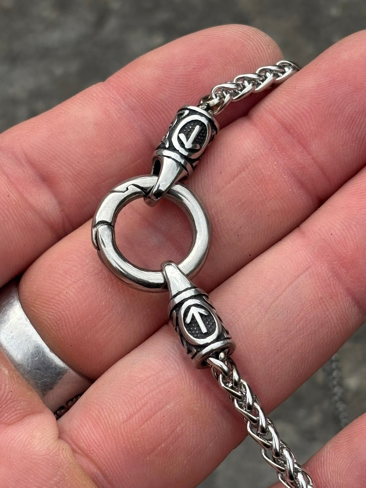 Tyr Rune Chain — Stainless Steel Norse Necklace - Bushman Survival