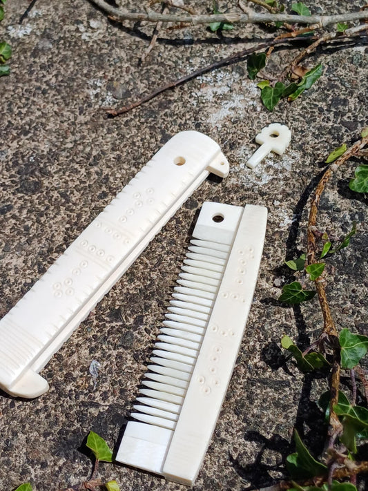 Medieval bone comb handmade oxen bone 4.5 inch Viking grooming accessory