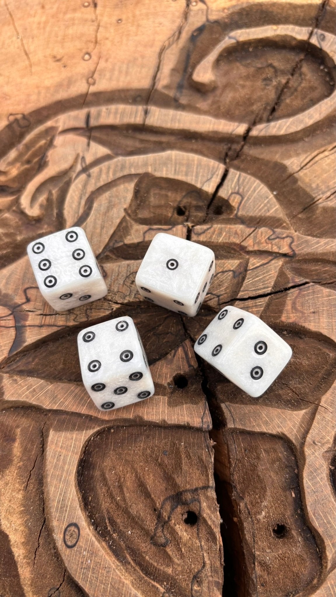 Viking Dice — Ring and Dot Design, Resin (Vegan Friendly) - Bushman Survival
