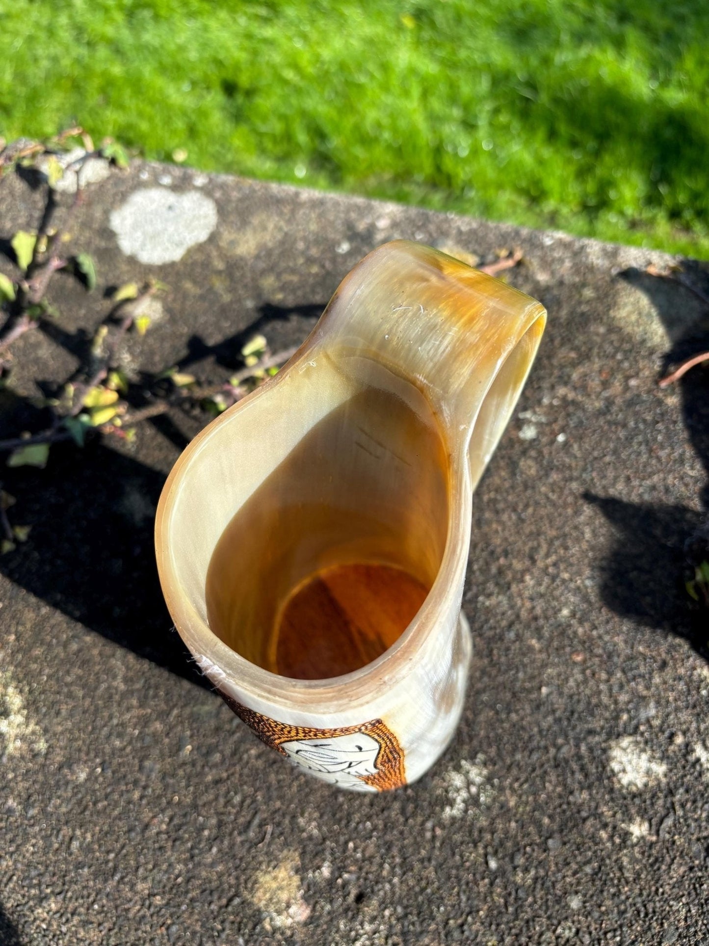 Viking Drinking Horn Tankard — Tyr & Fenrir - Bushman Survival