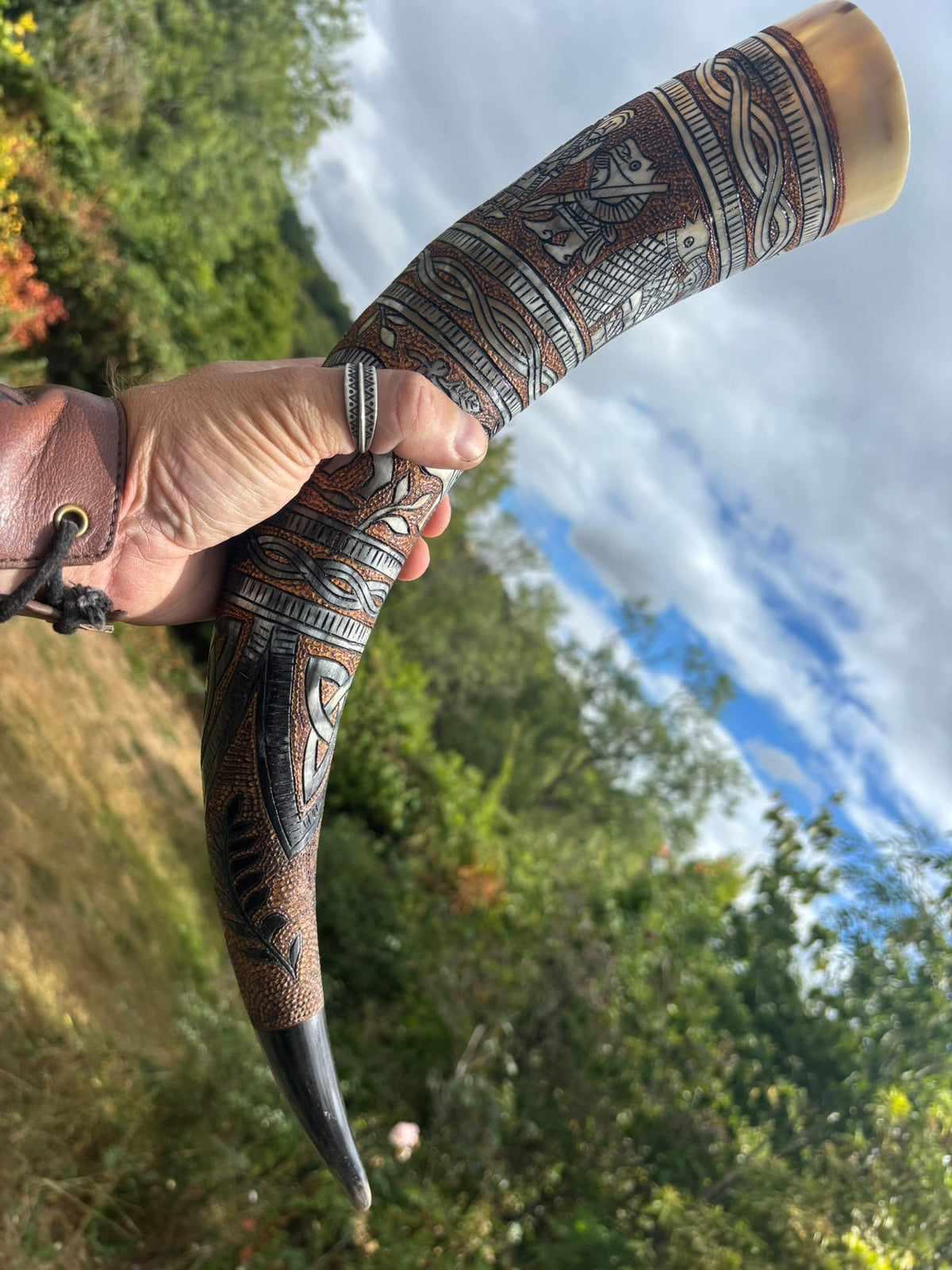 Viking Drinking Horn — The Edda - Bushman Survival