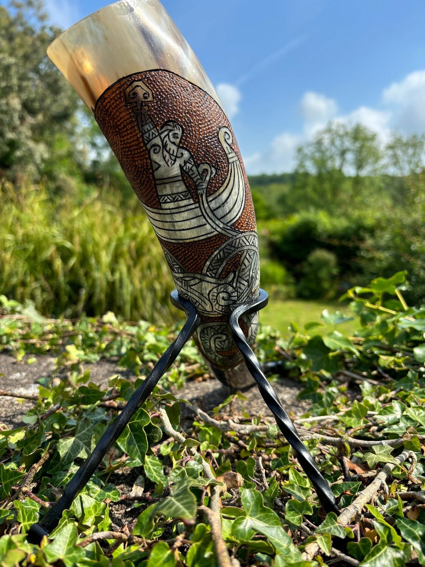 Viking Drinking Horn, Thors Fishing Trip - Bushman Survival