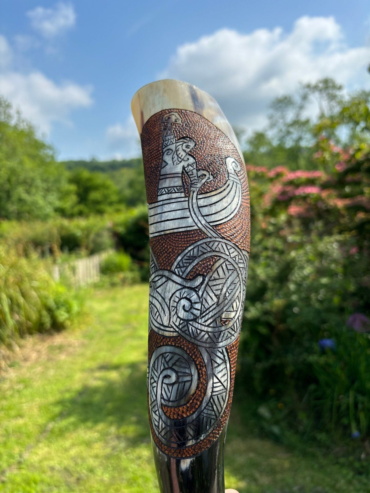 Viking Drinking Horn, Thors Fishing Trip - Bushman Survival