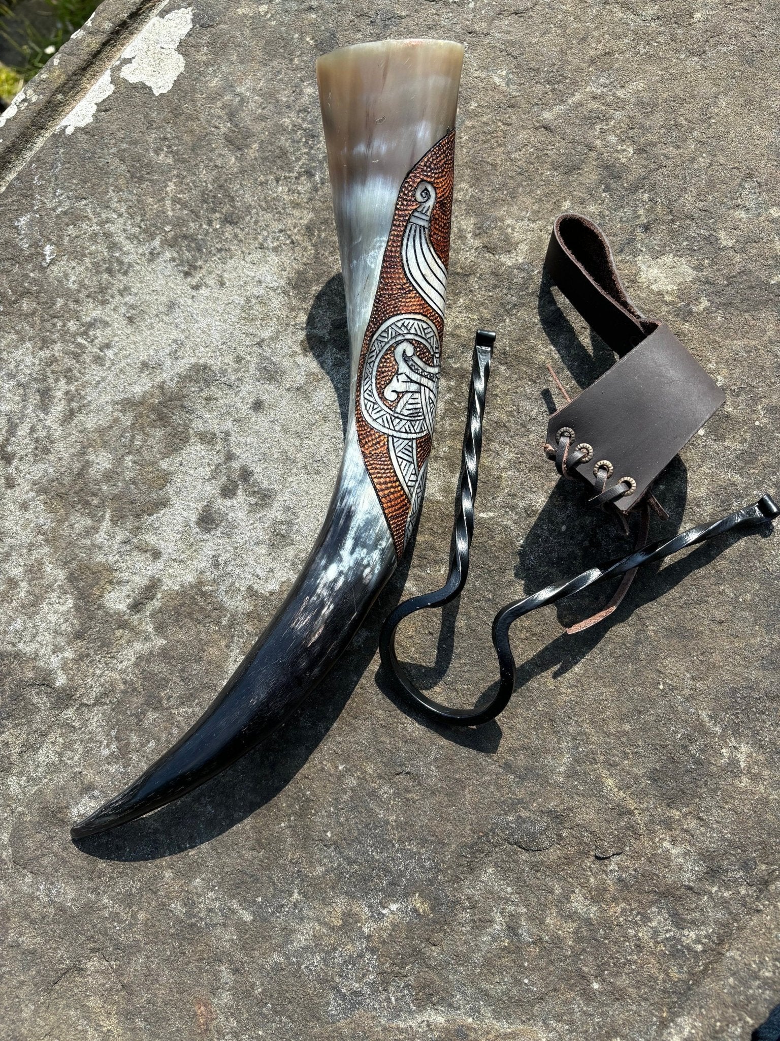 Viking Drinking Horn, Thors Fishing Trip - Bushman Survival