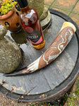 Viking Drinking Horn, With Huginn & Muninn - Bushman Survival