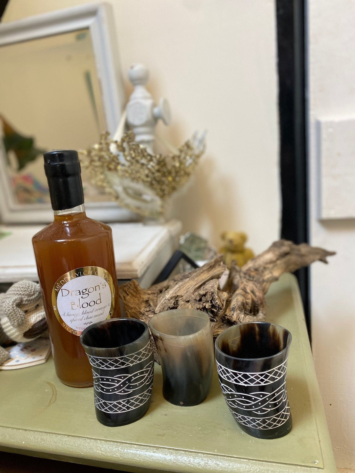 Viking Horn Cups — Small Hand-Carved Horn Glass - Bushman Survival