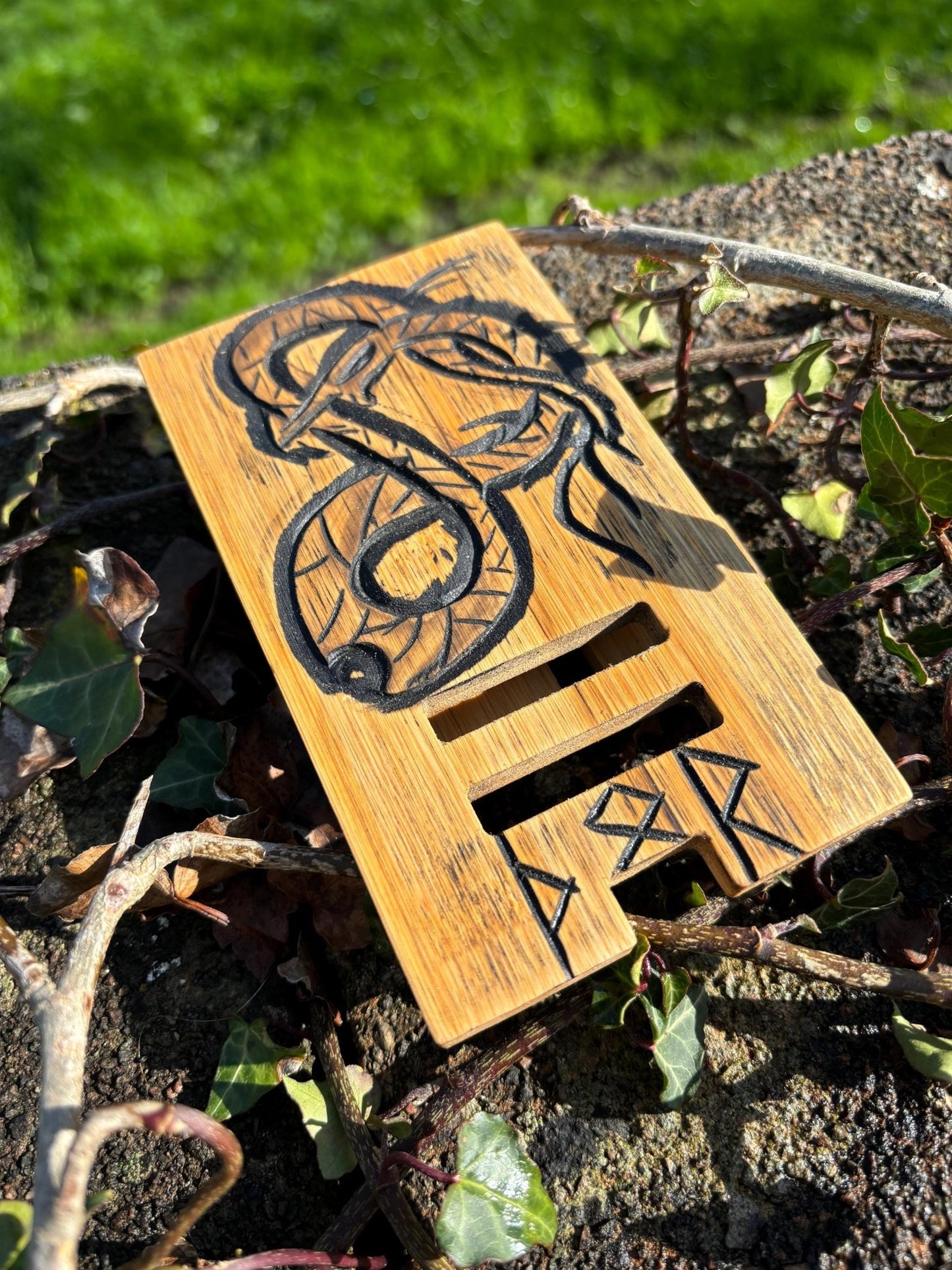 Viking Inspired Smartphone Stand - Bushman Survival