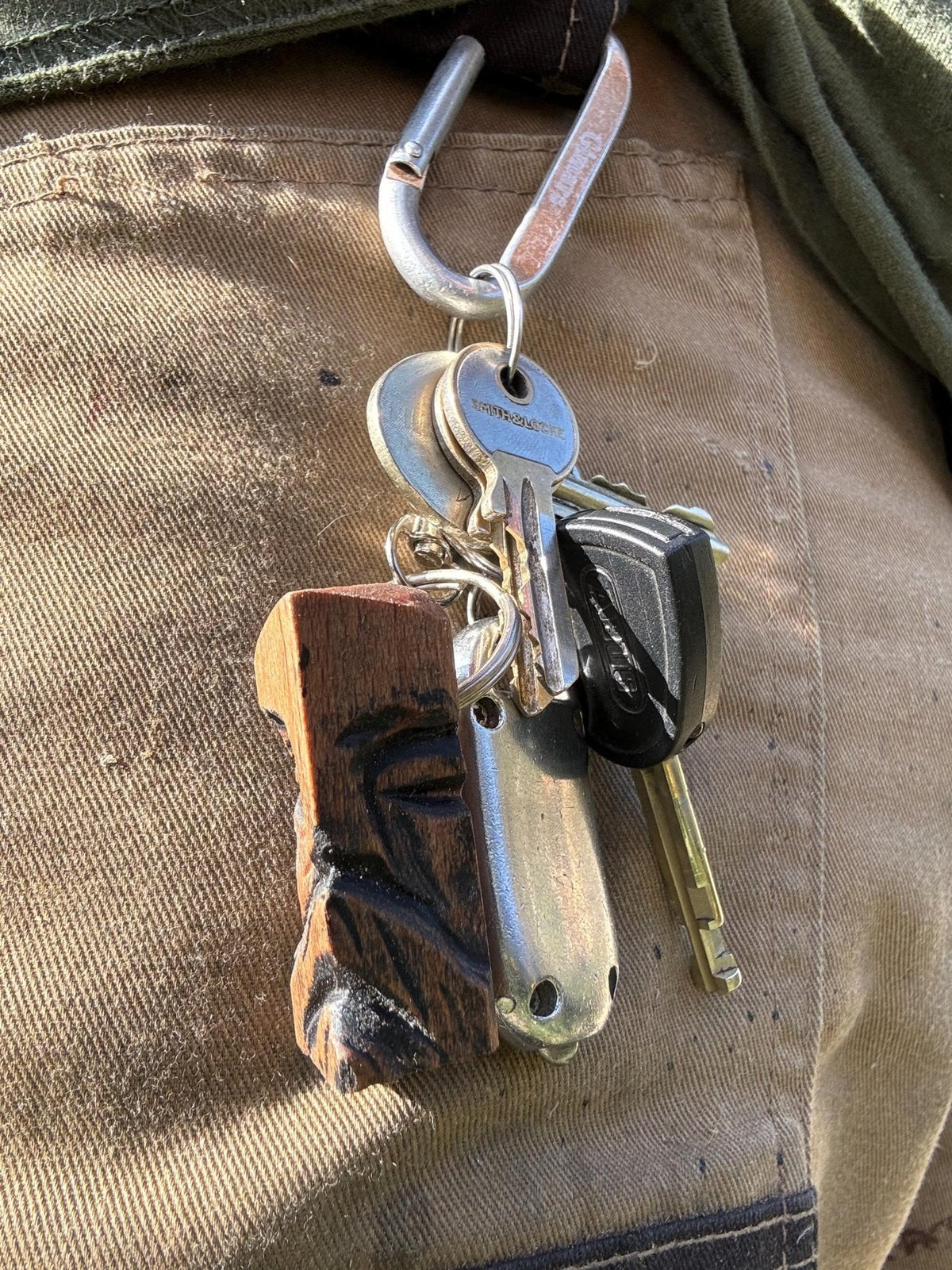 Viking Keyring — Mini God Post - Bushman Survival