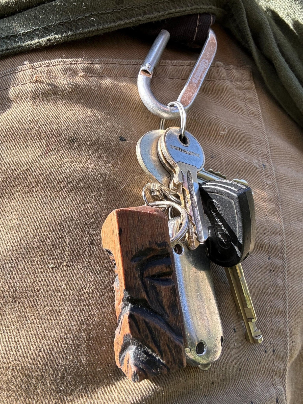 Viking Keyring — Mini God Post - Bushman Survival