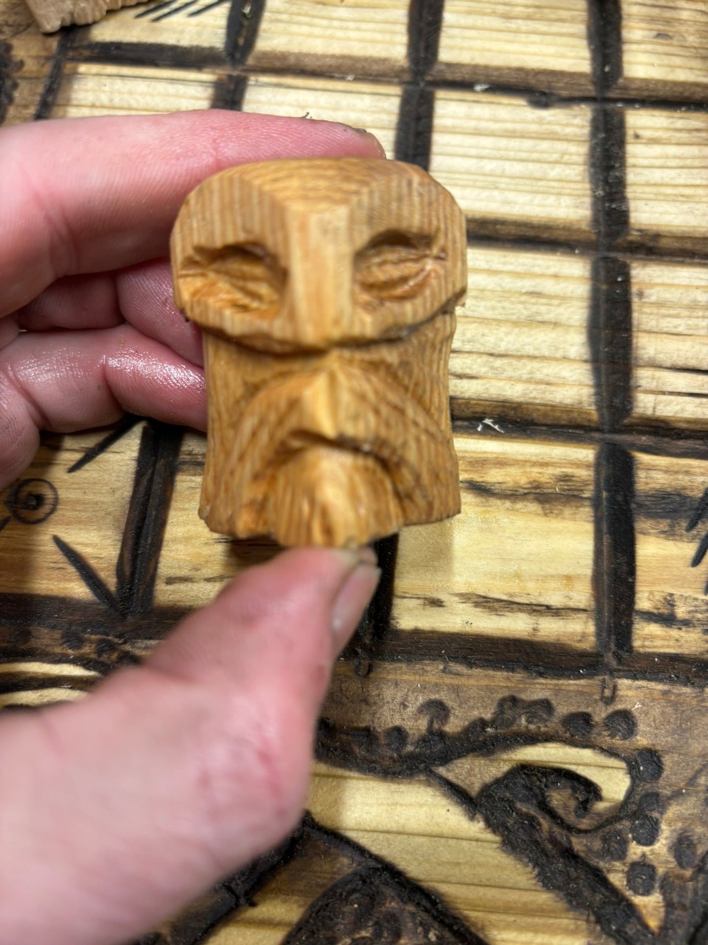 Viking Keyring — Mini God Post - Bushman Survival