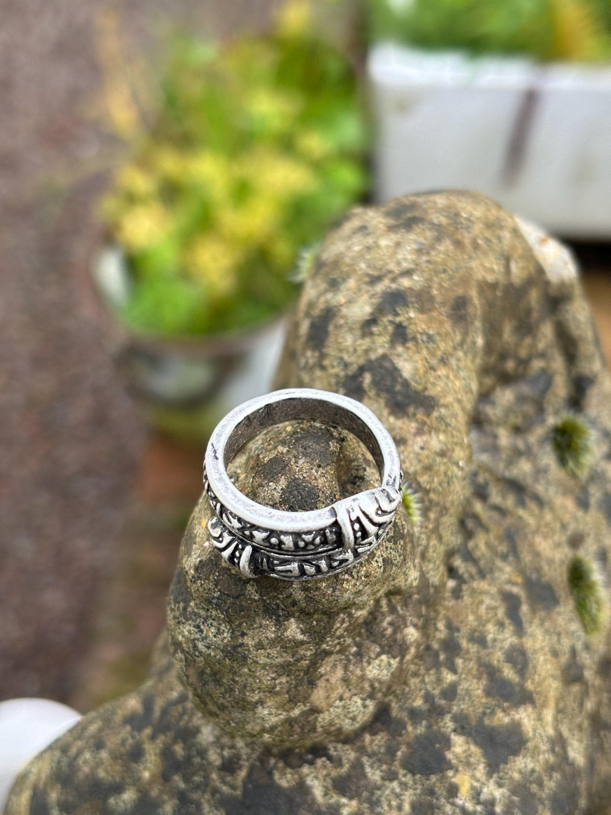 Viking Ring — Loki's Snake, Double-Headed Serpent & Elder Futhark Runes - Bushman Survival