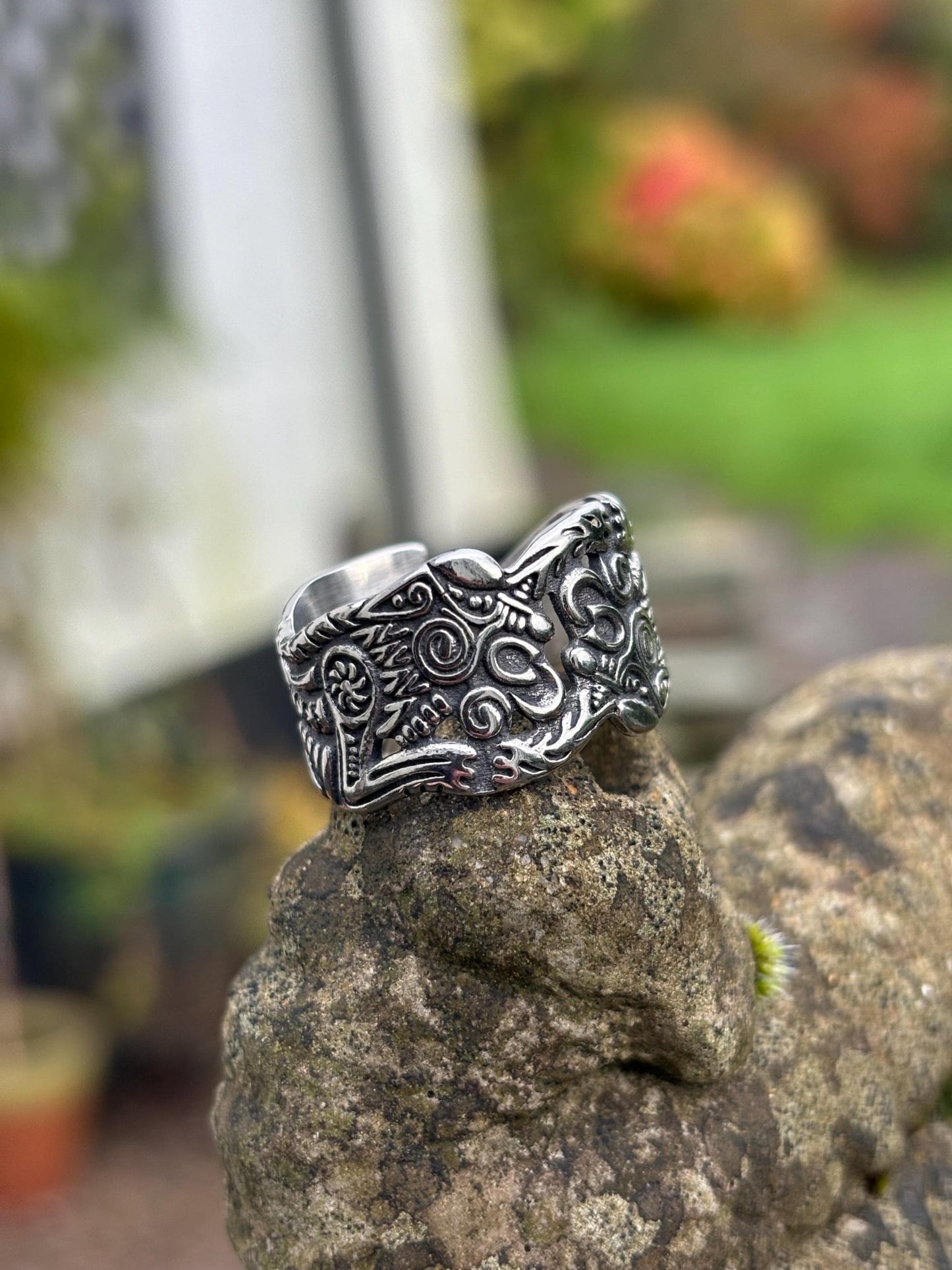 Viking Ring, Odin’s Wolves - Bushman Survival