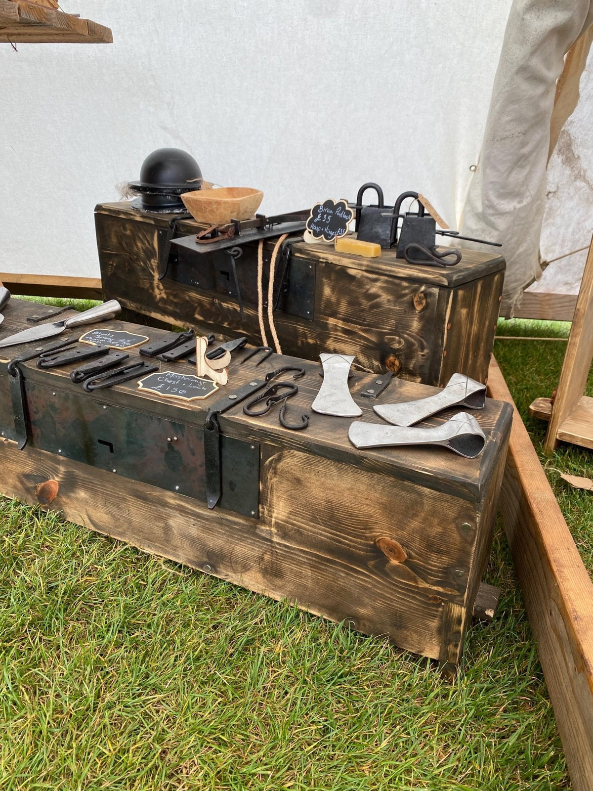 Viking Sea Chest — Mastermyr Replica, Handmade in Hardwood - Bushman Survival