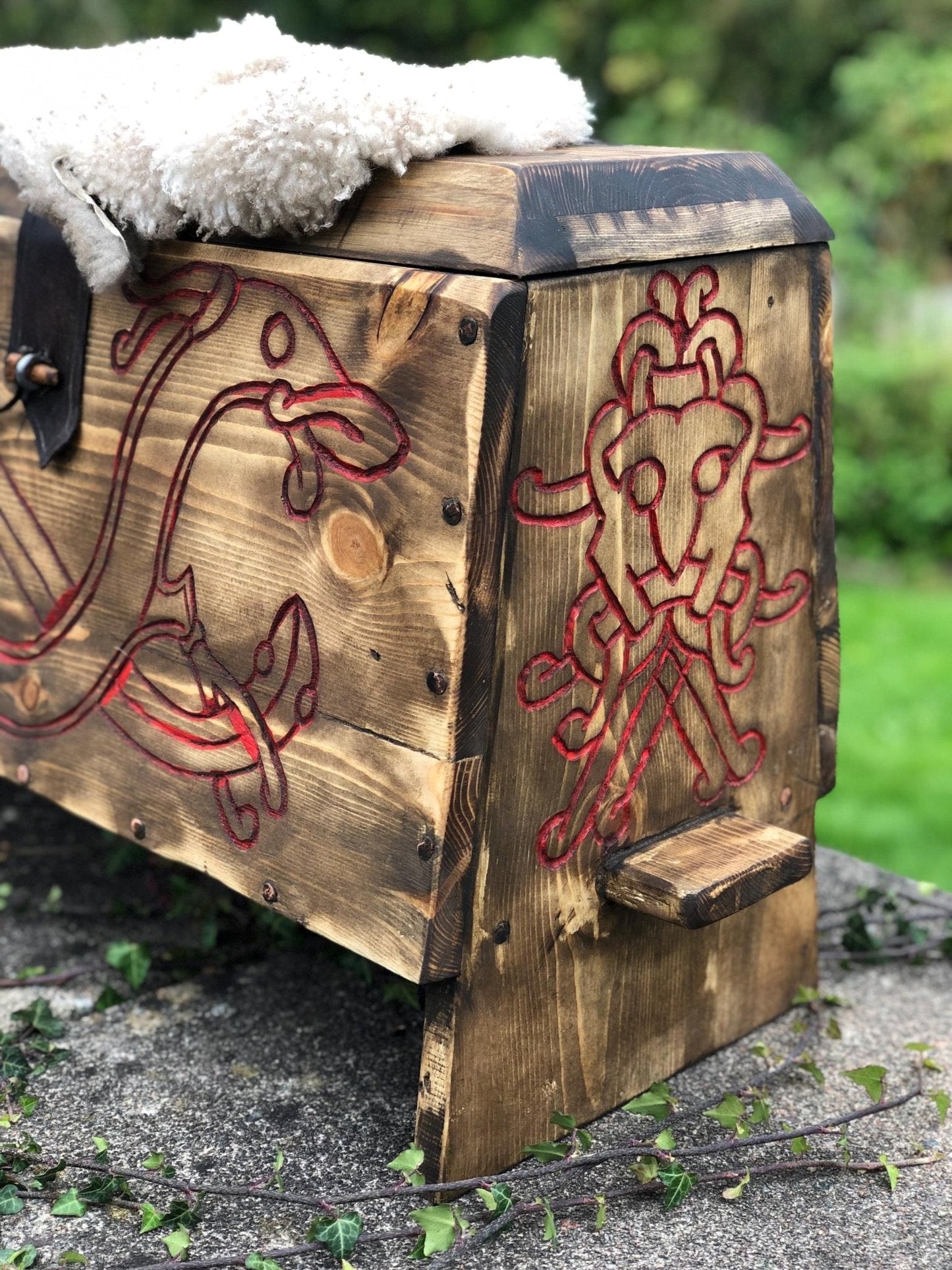 Viking Sea Chest — Mastermyr Replica, Handmade in Hardwood - Bushman Survival