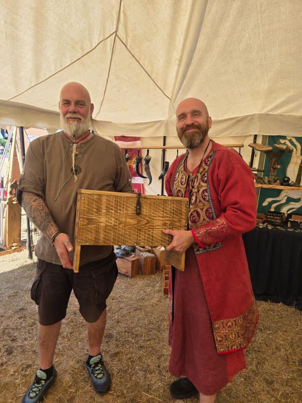 Viking Sea Chest — Oseberg Style, Hand-Carved Hardwood - Bushman Survival