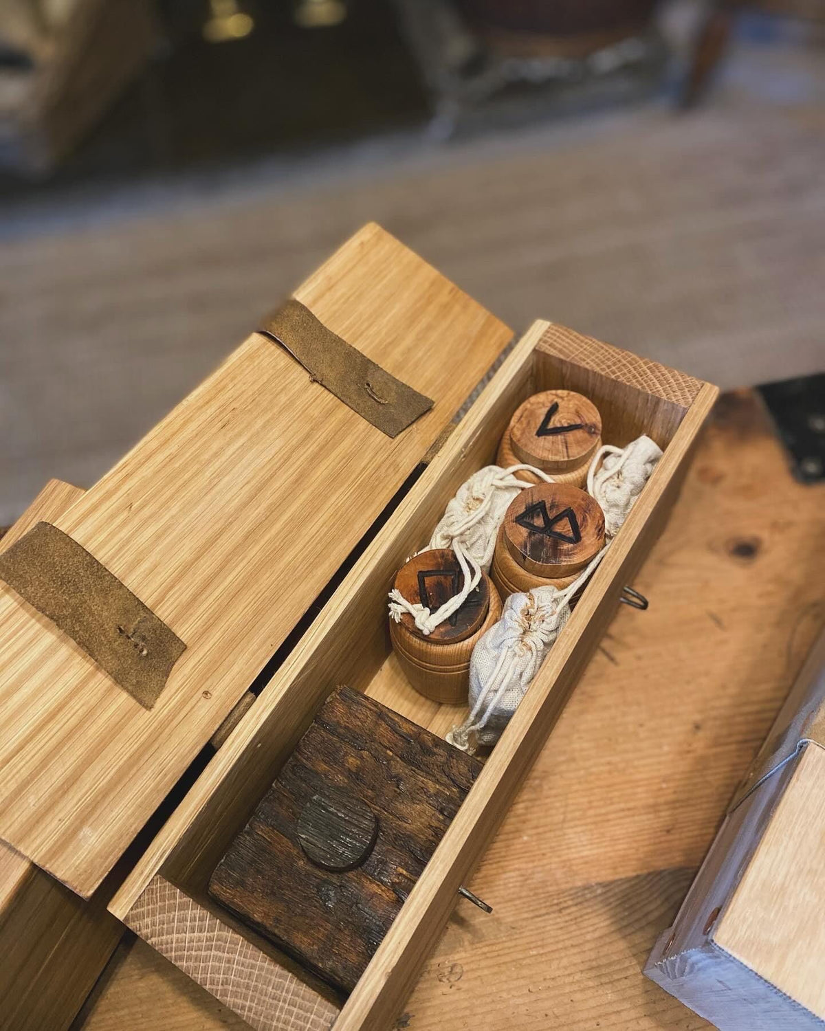 Viking Sea Chest — Small, Hand-Carved Hardwood - Bushman Survival