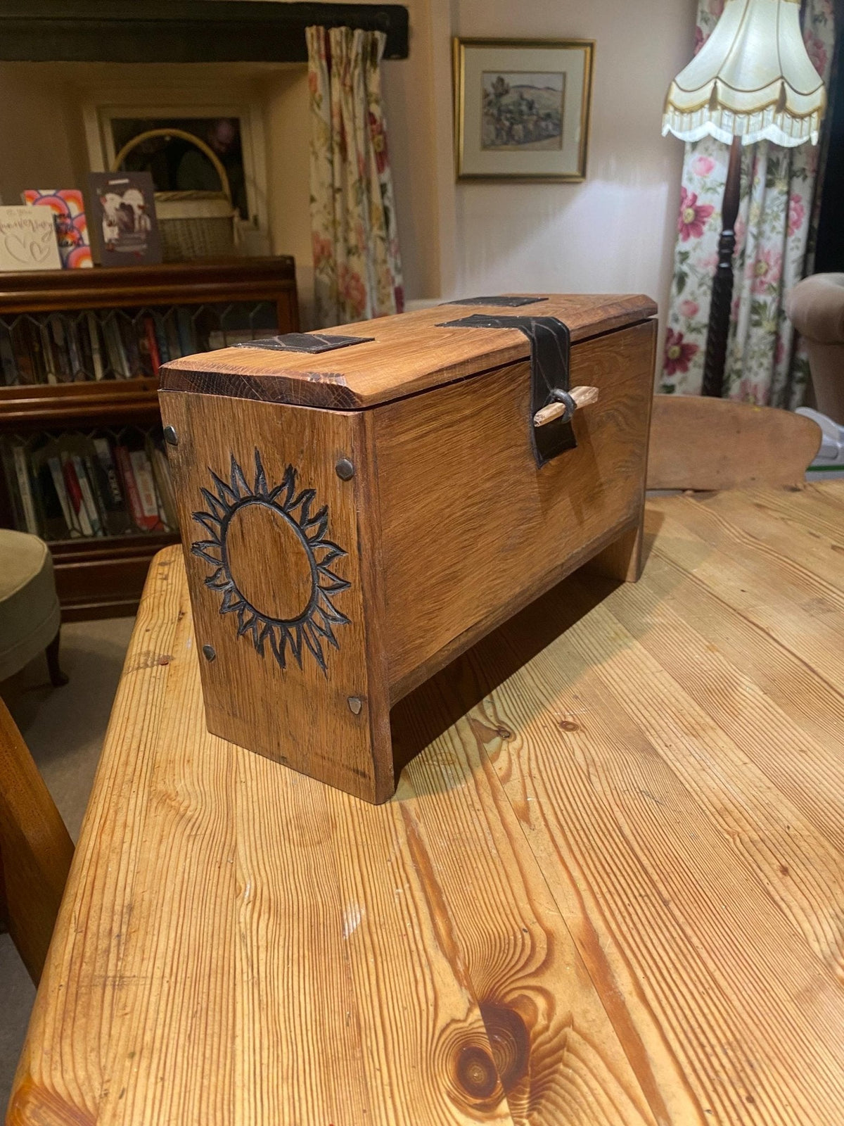 Viking Sea Chest — Small, Hand-Carved Hardwood - Bushman Survival