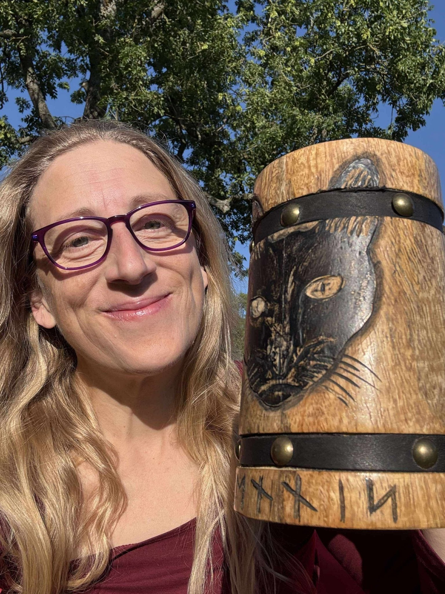 Wooden Tankard - can be customised too! - Bushman Survival