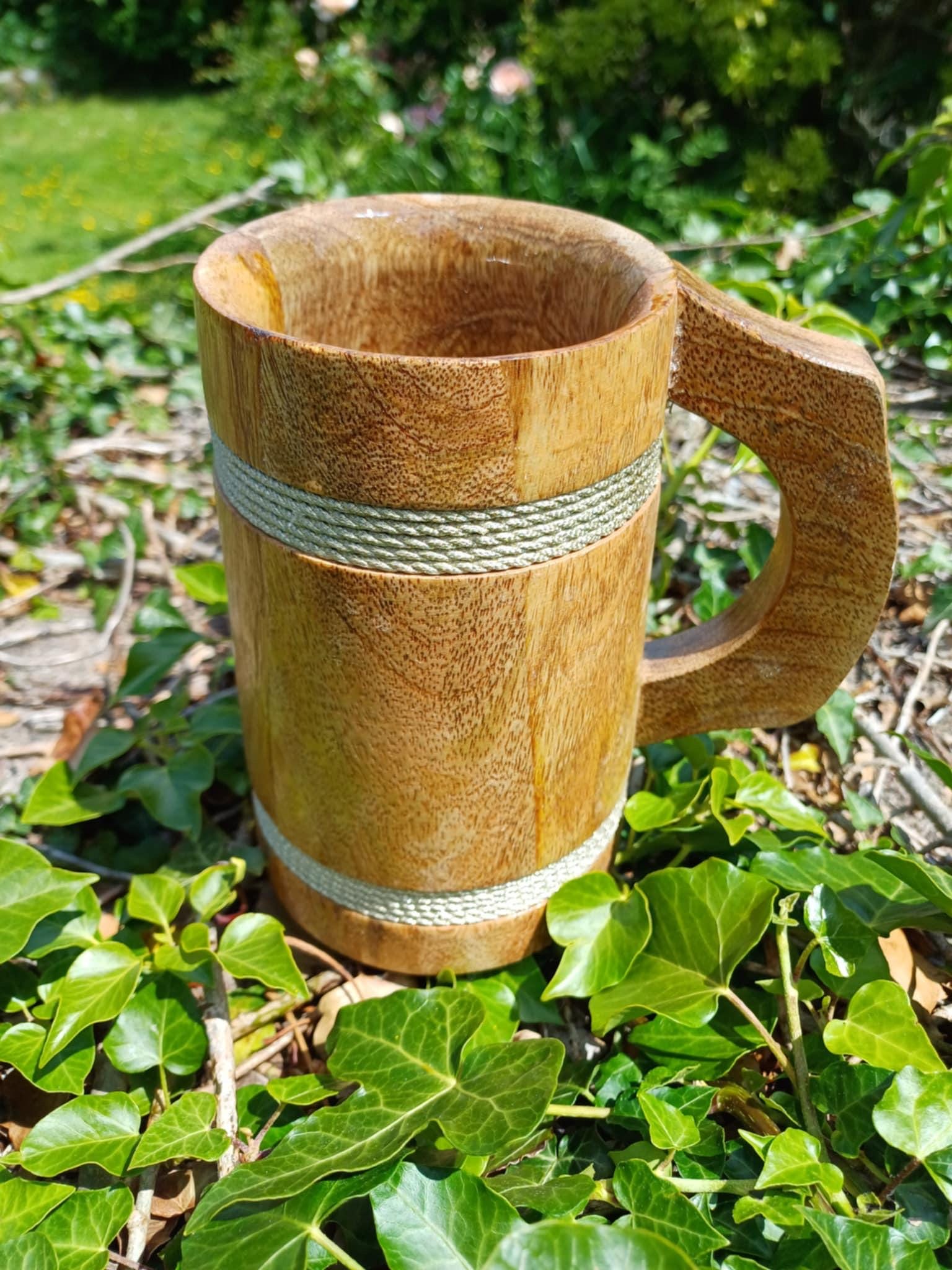 Wooden Tankard - can be customised too! - Bushman Survival