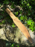 Wooden Viking Seax, Oak and hand carved - Bushman Survival