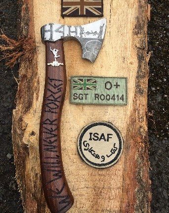 Hand Carved Bearded Hatchet - Skeggox Axe - Bushman Survival