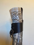 Carved Viking Drinking Horn - with leather belt loop -  Bushman Survival